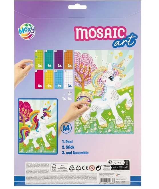 Set creativ, Mozaic din spuma cu sclipici, A4 [3]