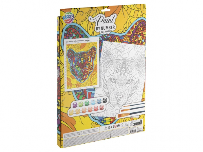 Set creativ, Picteaza pe numere, Canvas Pantera [2]