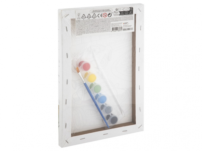 Set creativ Picteaza pe numere, Canvas, masini [2]
