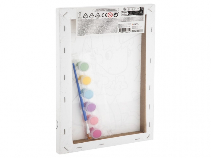 Set creativ Picteaza pe numere, Canvas, unicorn [2]