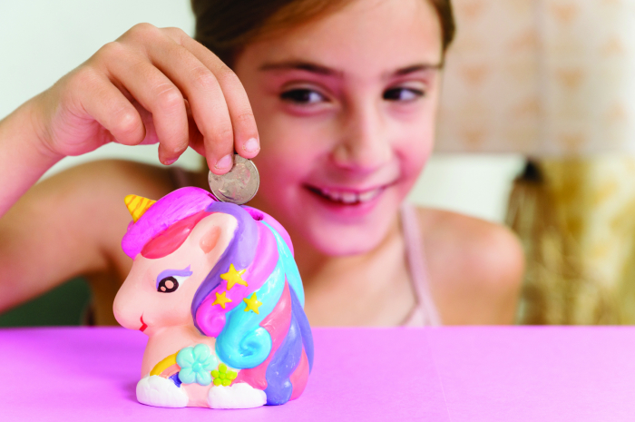Set creativ - Picteaza propria pusculita Unicorn cu sclipici [2]