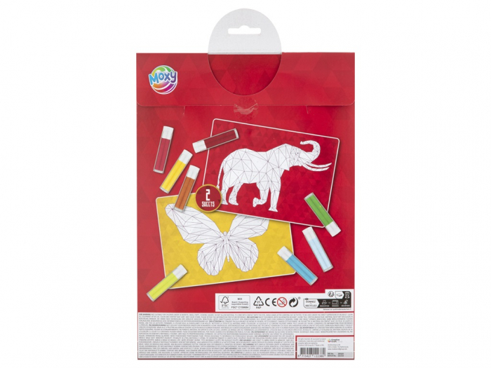 Set creativ Pictura cu nisip pe numere, Elefant, A4 [2]