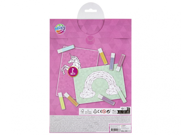 Set creativ Pictura cu nisip pe numere, Unicorn, A4  [2]