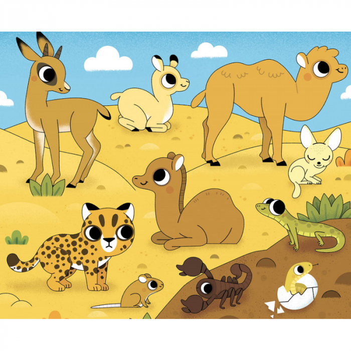 Set creativ, Pictura magica cu apa, puiuti de animale [2]