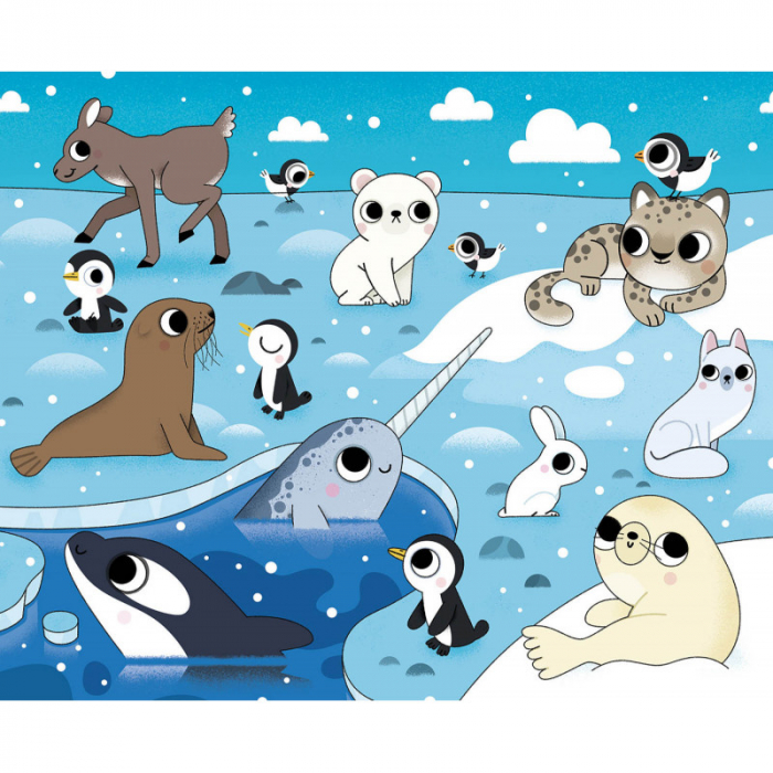 Set creativ, Pictura magica cu apa, puiuti de animale [4]
