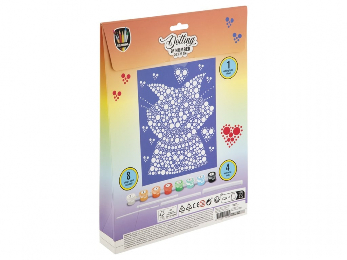 Set creativ Pictura pe numere punct cu punct, Dotting by number, pisica [2]