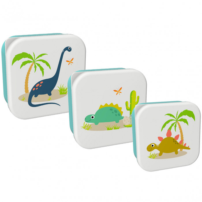 Set 3 cutii pentru alimente, design dinozaur [1]