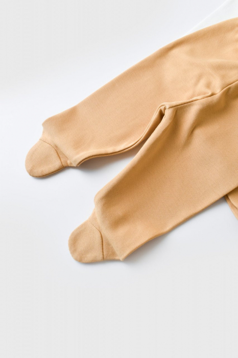 Set de 5 piese pentru nou nascut - 100% bumbac organic - Mustar, Baby Cosy [11]