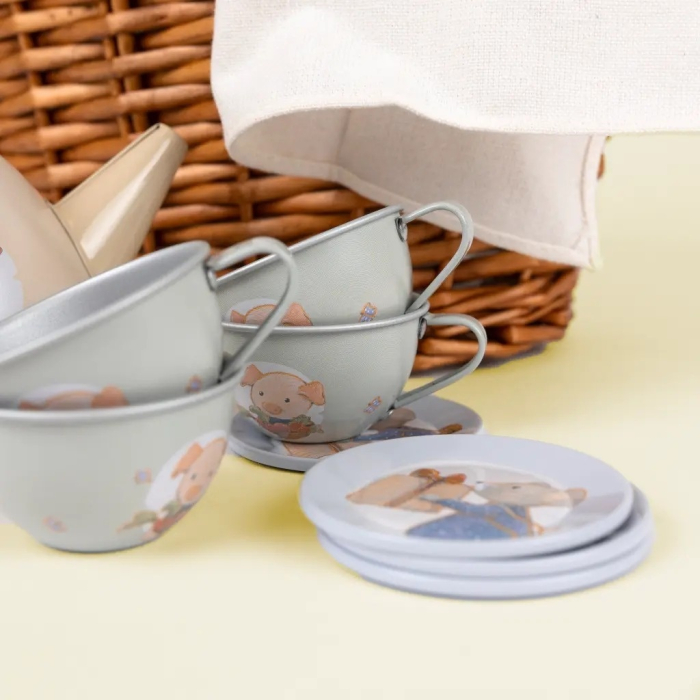 Set de ceai in cos impletit, Egmont Toys [2]