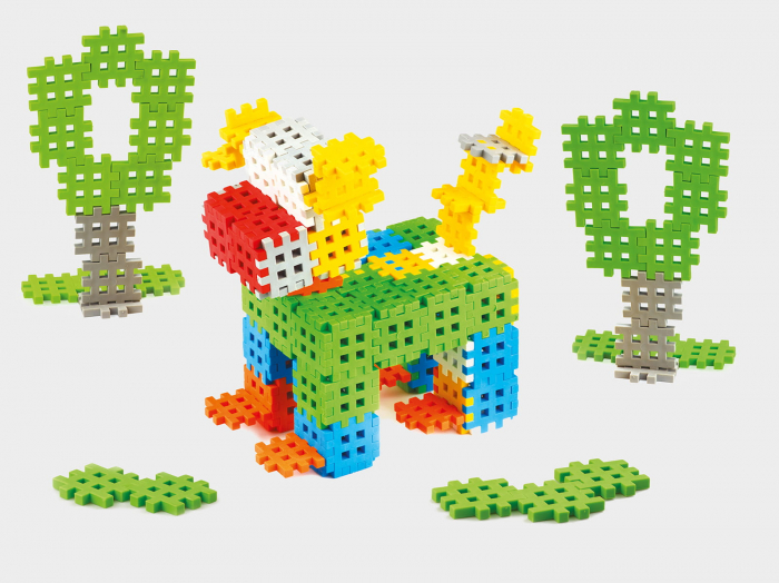 Set de constructie, 140 piese, Mini Waffles, Marioinex [3]