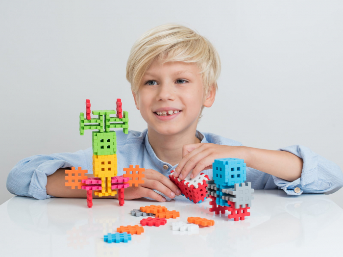 Set de constructie, 300 piese, Mini Waffles, Marioinex [2]
