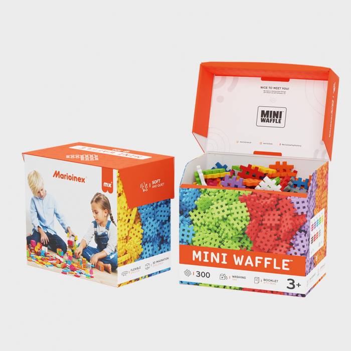 Set de constructie, 300 piese, Mini Waffles, Marioinex [3]