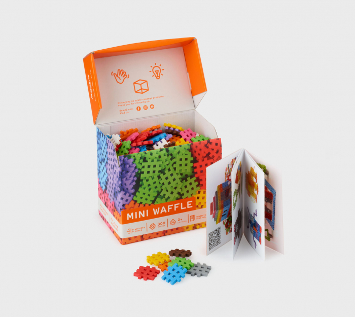Set de constructie, 300 piese, Mini Waffles, Marioinex [4]