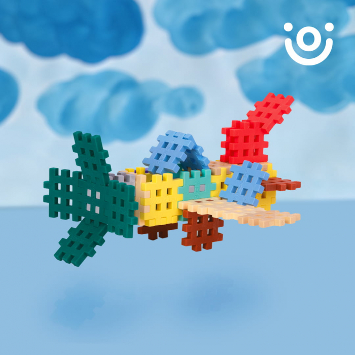 Set de constructie, 300 piese, pastel, Mini Waffles, Marioinex [5]