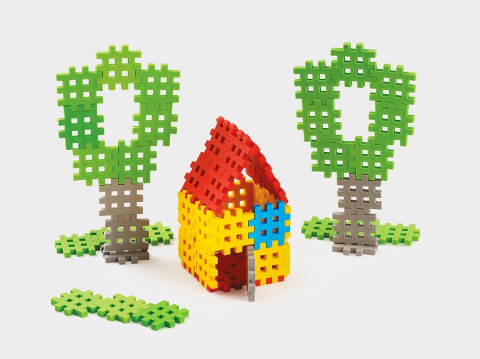 Set de constructie, 70 piese, Mini Waffles, Marioinex [2]