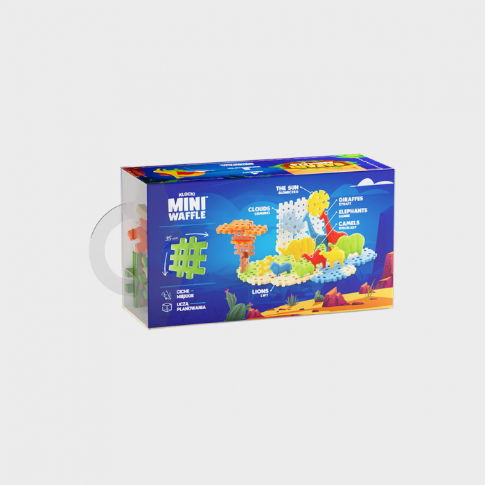 Set de constructie, Animale salbatice,Safari, 50 piese, Mini Waffles, Marioinex [3]