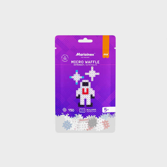Set de constructie, Astronaut, 150 piese, Micro Waffles, Marioinex [1]