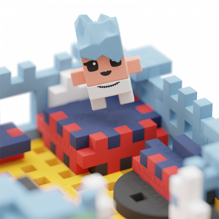 Set de constructie, Casuta familiei, 148 piese, Mini Waffles, Marioinex [7]