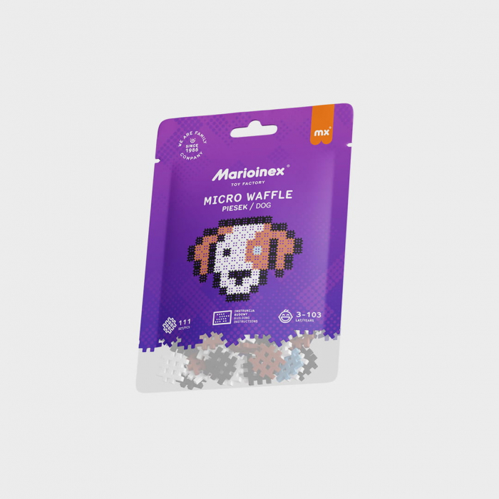 Set de constructie, Catel, 111 piese, Micro Waffles, Marioinex [4]