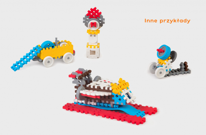 Set de constructie, Constructor, 140 piese, albastru, Mini Waffles, Marioinex [3]