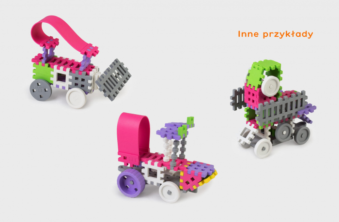 Set de constructie, Constructor, 140 piese, roz, Mini Waffles, Marioinex [3]
