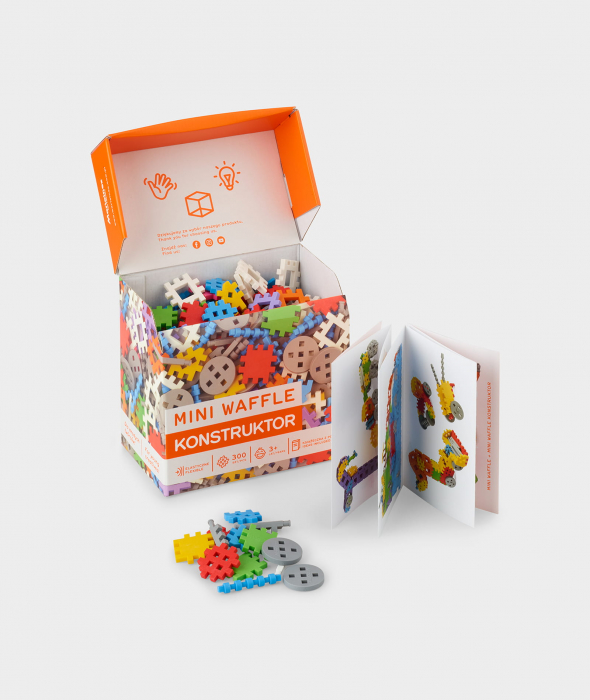 Set de constructie, Constructor, 300 piese, Mini Waffles, Marioinex [3]