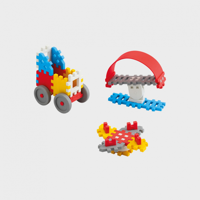 Set de constructie, Constructor, 35 piese, albastru, Mini Waffles, Marioinex [2]
