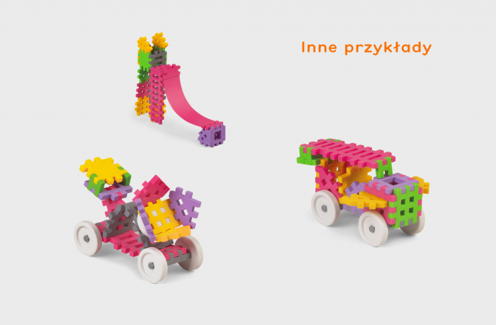 Set de constructie, Constructor, 35 piese, roz, Mini Waffles, Marioinex [3]