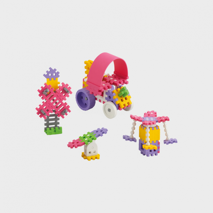Set de constructie, Constructor, 70 piese, roz, Mini Waffles, Marioinex [2]