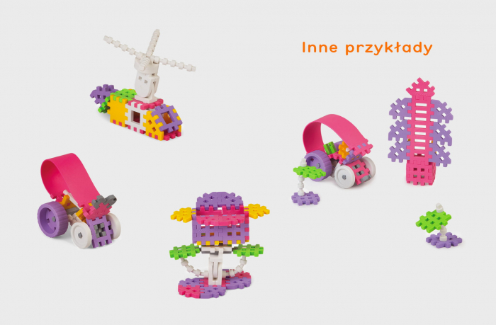 Set de constructie, Constructor, 70 piese, roz, Mini Waffles, Marioinex [3]