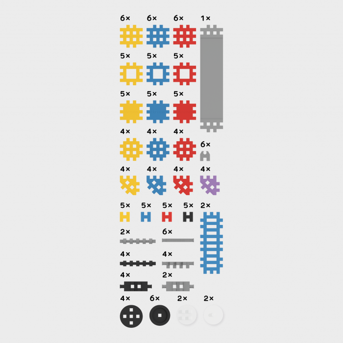 Set de constructie, Constructor Expert, 141 piese, Mini Waffles, Marioinex [8]