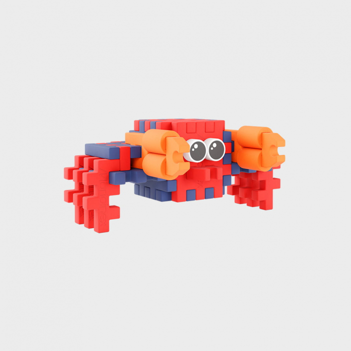 Set de constructie de calatorie, Crab, 33 piese, Micro Waffles, Marioinex [4]