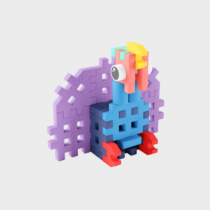 Set de constructie de calatorie, Curcan, 25 piese, Micro Waffles, Marioinex [2]