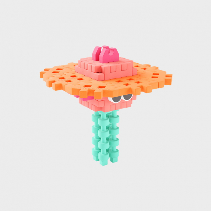 Set de constructie de calatorie, Meduza, 25 piese, Micro Waffles, Marioinex [2]