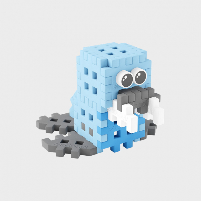 Set de constructie de calatorie, Morsa, 25 piese, Micro Waffles, Marioinex [2]