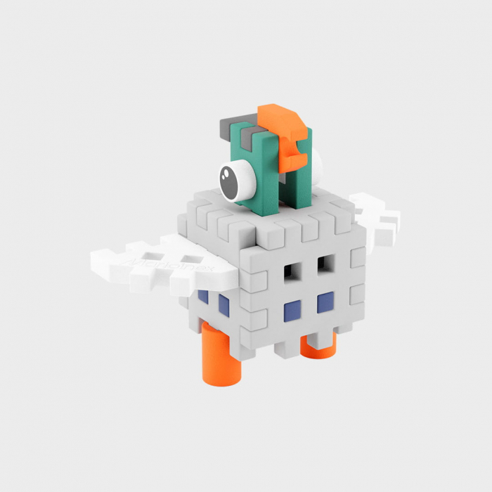 Set de constructie de calatorie, Porumbel, 16 piese, Micro Waffles, Marioinex [2]