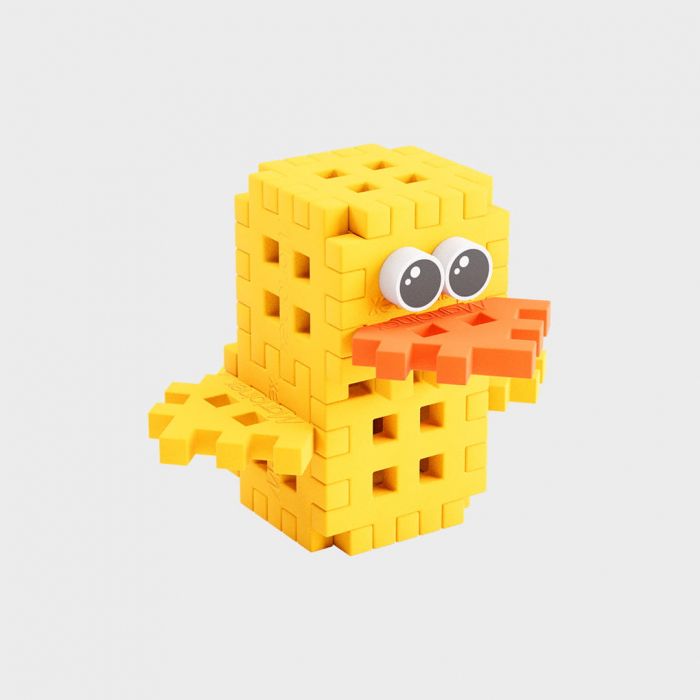Set de constructie de calatorie, Ratusca, 16 piese, Micro Waffles, Marioinex [2]