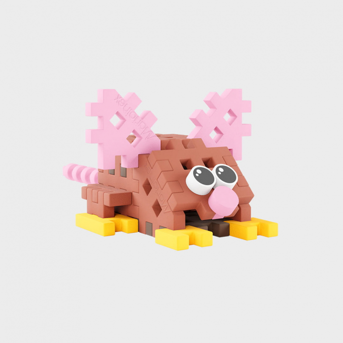 Set de constructie de calatorie, Soricica, 25 piese, Micro Waffles, Marioinex [4]