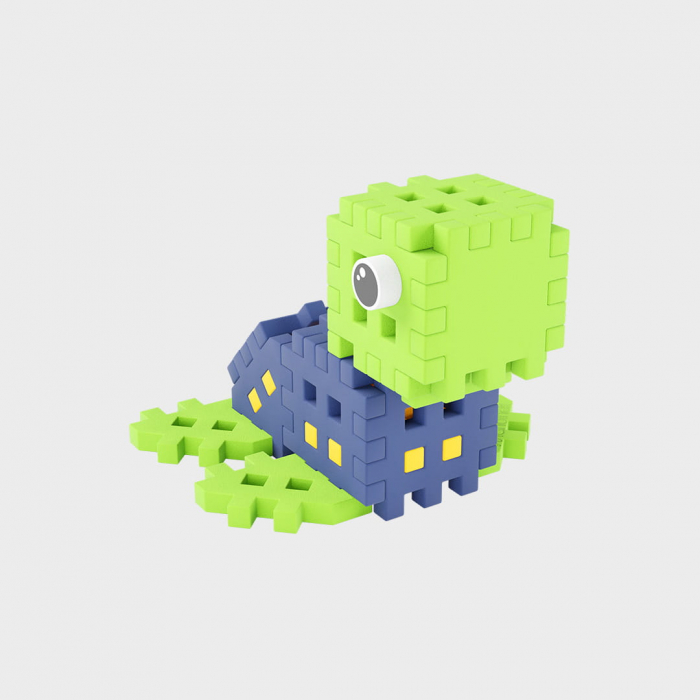 Set de constructie de calatorie, Testoasa, 25 piese, Micro Waffles, Marioinex [2]