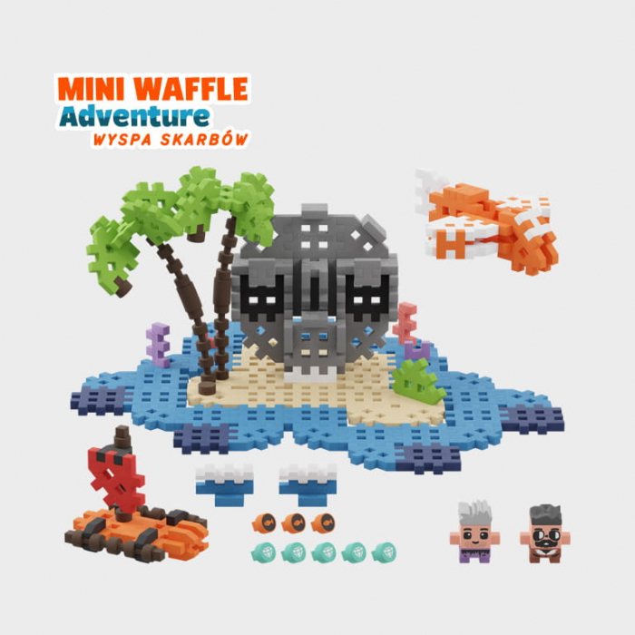 Set de constructie, Insula comorilor, 148 piese, Mini Waffles, Marioinex [3]