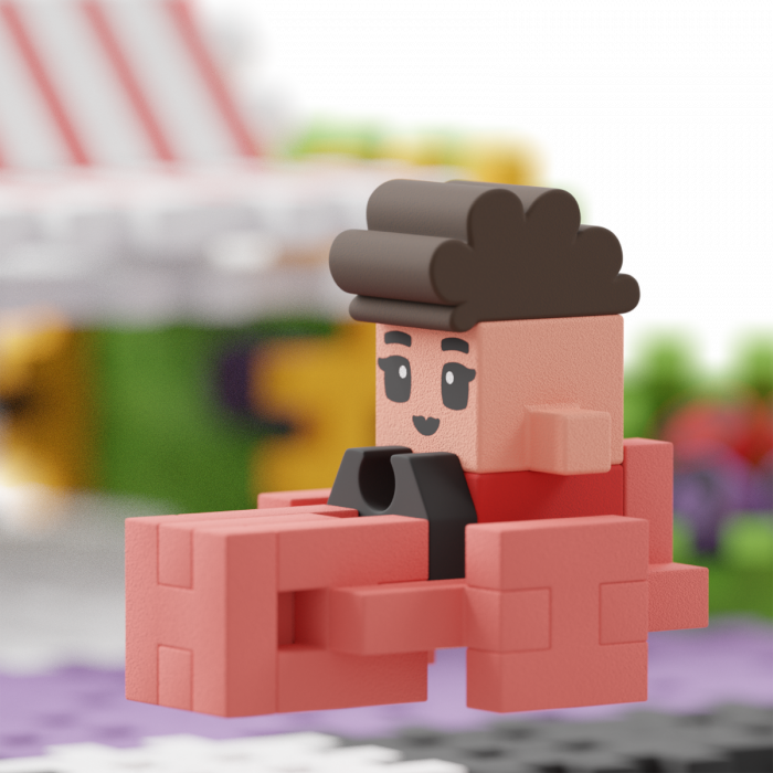Set de constructie, Magazin, 148 piese, Mini Waffles, Marioinex [7]
