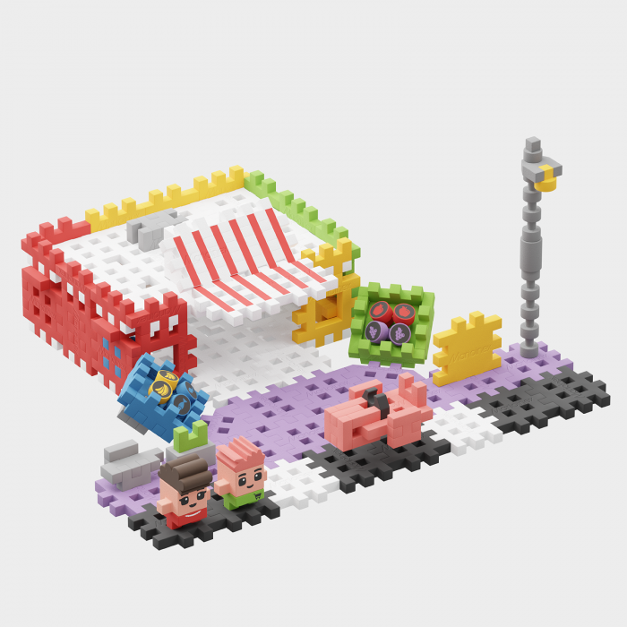 Set de constructie, Magazin, 148 piese, Mini Waffles, Marioinex [2]