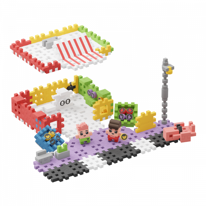 Set de constructie, Magazin, 148 piese, Mini Waffles, Marioinex [10]