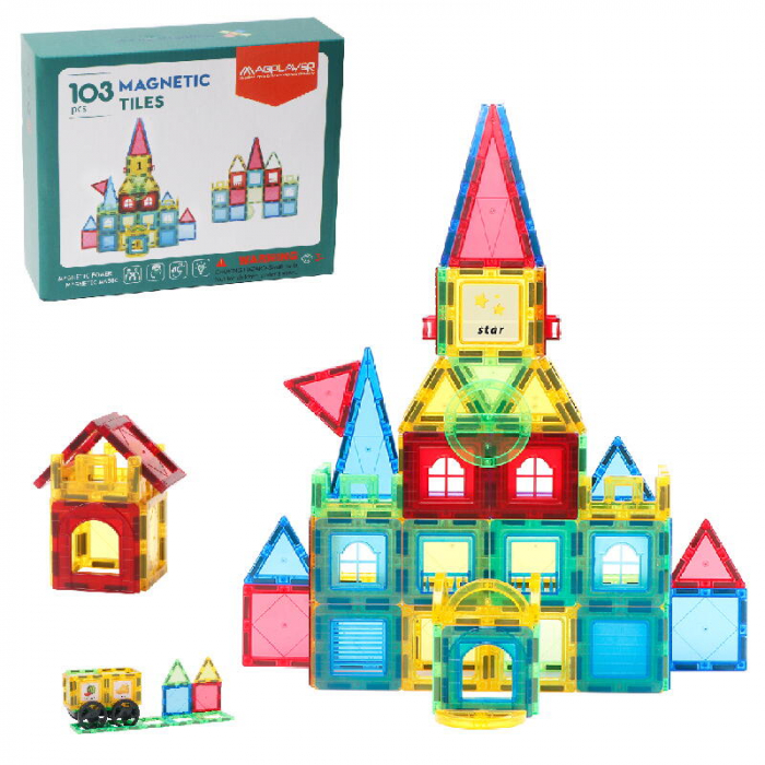 Set de constructie magnetic 3D - 103 piese [3]
