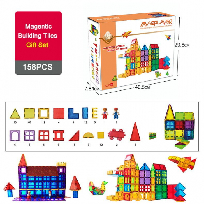 Set de constructie magnetic 3D - 158 piese [3]