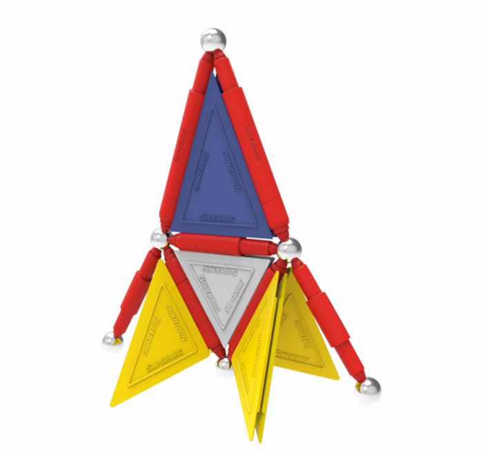 Set de constructie magnetic de baza Supermag Tags, 35 piese [5]