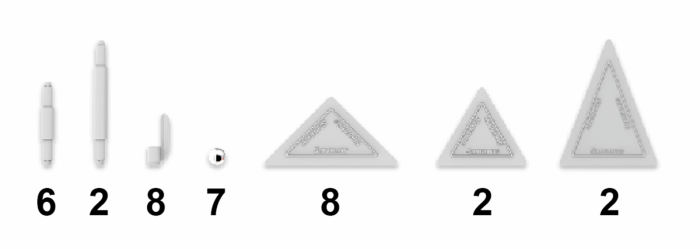 Set de constructie magnetic de baza Supermag Trendy, 35 piese [3]