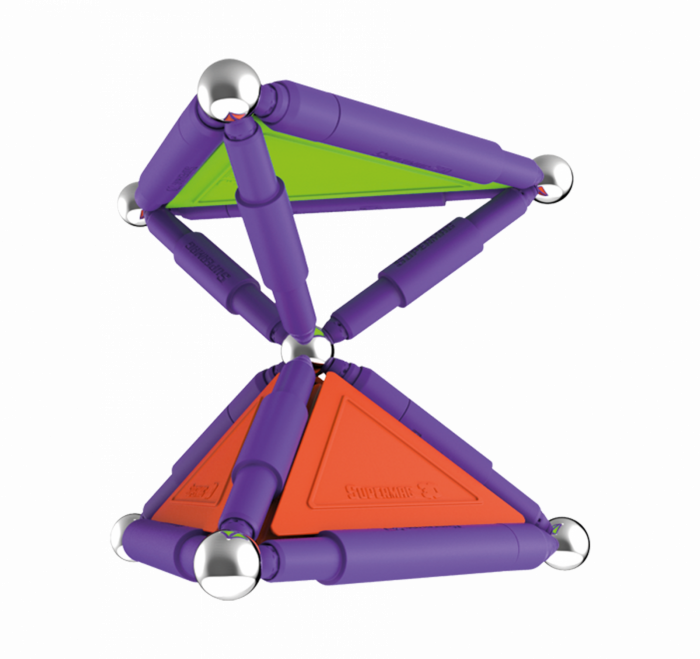 Set de constructie magnetic de baza Supermag Trendy, 48 piese [5]