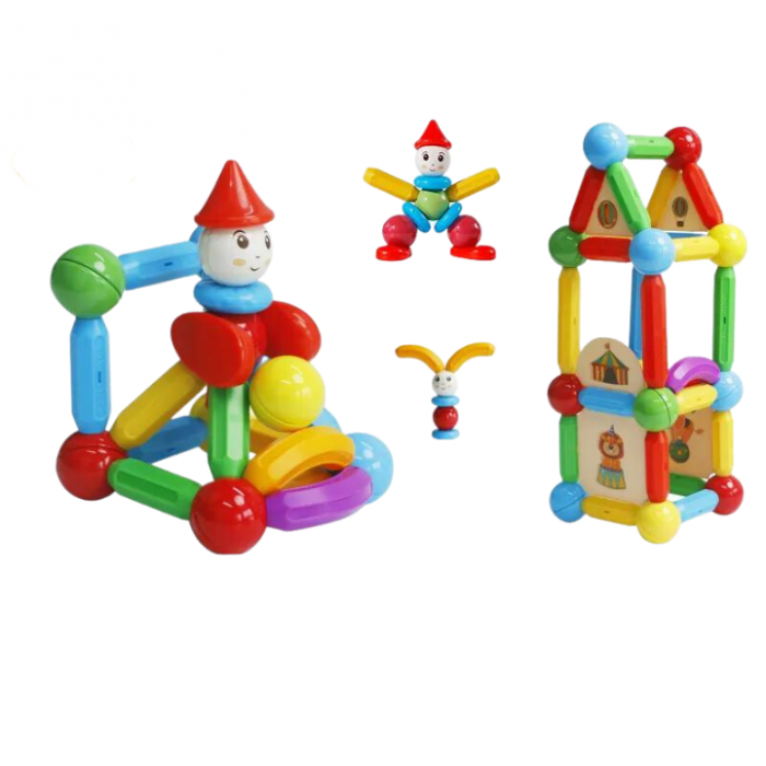 Set de constructie magnetic - STICK (78 piese) [4]