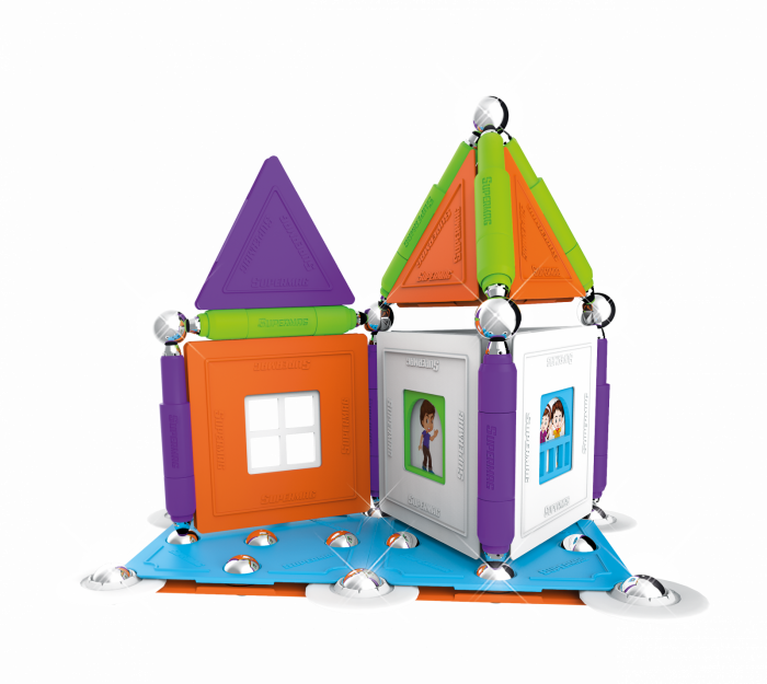 Set de constructie magnetic Supermag Casuta mea, 83 piese [4]